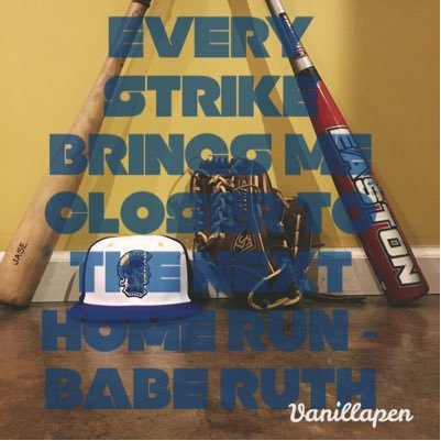 I'm a hard core Christian and I love to play the game baseball. Never let the fear of striking out stop u from playing the game - babe Ruth