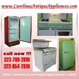 Carolina's Antique Appliances - We can fix and Restore your non-working Stoves or  Refrigeretar! Phone:  323-780-2810 /  323-854-2810
