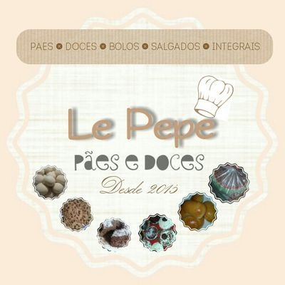 Le Pepe Pães e Doces é um micro negócio, no ramo de alimentos que criei e faço delícias como Pães, Doces, salgados e bolos.
Só encomendas próximos.