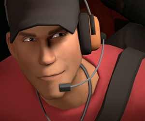 “Do you have any idea who you're dealing with?” Scout. Basically the fastest out of every class. Just don't get in the way of his bat. {#TF2RP #MVRP}