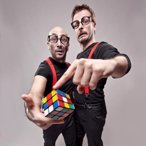 cubartbrothers's profile picture. 2 artistes geeks spécialisés en Pixel Art à base de Rubik's cube !