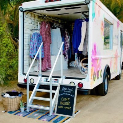 Traveling all over Southern Cali packed with free spirited styles for Women ❤️ follow us to know where we'll pop up, or book the truck for your next event!✌