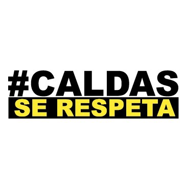 Movimiento ciudadano de caldenses que exigimos respeto y compromiso nacional por el desarrollo de nuestro departamento. Únete con el hashtag #CaldasSeRespeta