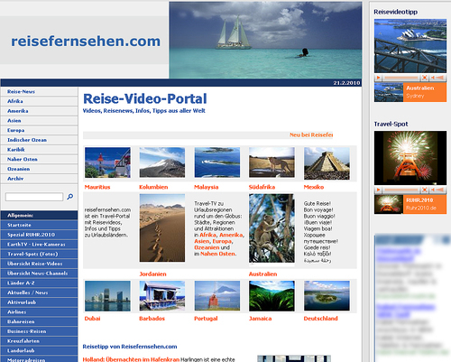 The travel video portal http://t.co/pUrvsIemYV offers professional video clips of holiday destinations throughout the world.