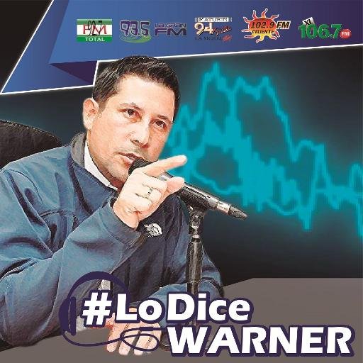 LoDiceWarner's profile picture. Programa radial del alcalde @Warner_Jimenez que se transmite todos los miércoles a las 11:00 am por las emisoras 92.7, 93.5, 94.7, 102.9 y 106.7 FM.