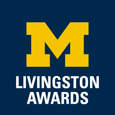 We've moved! To keep up with news about the Livingston Awards, please follow us at @UMWallaceHouse.