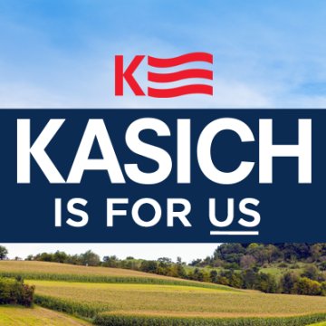 Vote for John Kasich 2016 to build a better America!