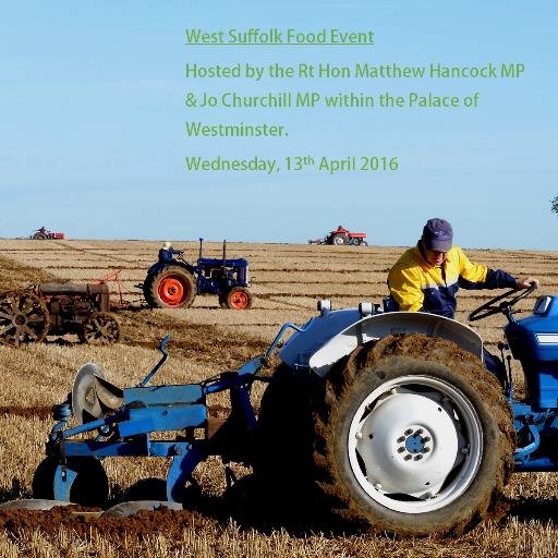 The Twitter page of Parliament’s Suffolk food event, hosted by MPs Matthew Hancock & Jo Churchill on the 13th April.