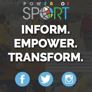 Inform. Empower. Transform. #powerofsport / @powerofsportlab