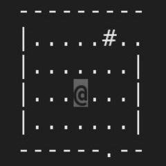I make tiny dungeons meant to look like something out of Nethack - created by @swartzcr - 
Play my tweets at https://t.co/jEVqqhothD