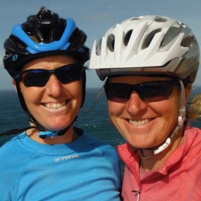 Debs & Jo cycling