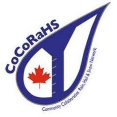 CoCoRaHS (Community Collaborative Rain, Hail and Snow Network) is a non-profit group of volunteers manually measuring precipitation in Canada. Join us today!
