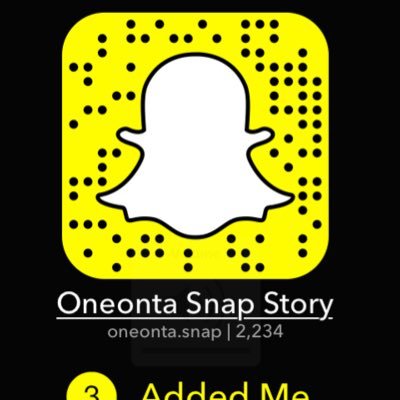 ADD oneonta.snap on snapchat to access the campus Snap Story, and snap us to be featured! Not affiliated with SUNY Oneonta