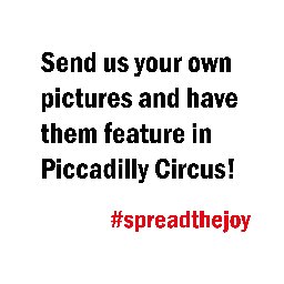 Help spread the joy this Christmas, send us your pictures and videos with the hashtag #spreadthejoy & feature in Piccadilly Circus! (mockup project for client)