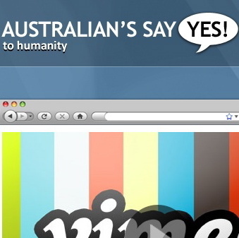 Australia shows the rest of the world that we stand together against racism and we say YES to Peace & Harmony in Australia