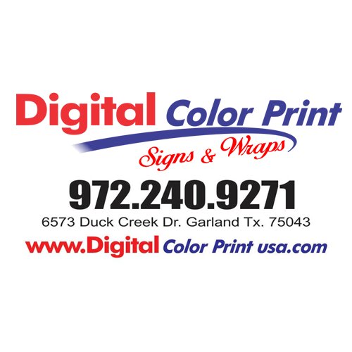 Digital Color Print specializes in Vehicle Wraps, printed Business Cards, Banners, Vinyl, Flyers, T- Shirts, Posters, Etc.