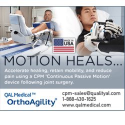 QALMedical's profile picture. OrthoAgility® CPM Devices are used for a joint rehabilitation following a surgery.