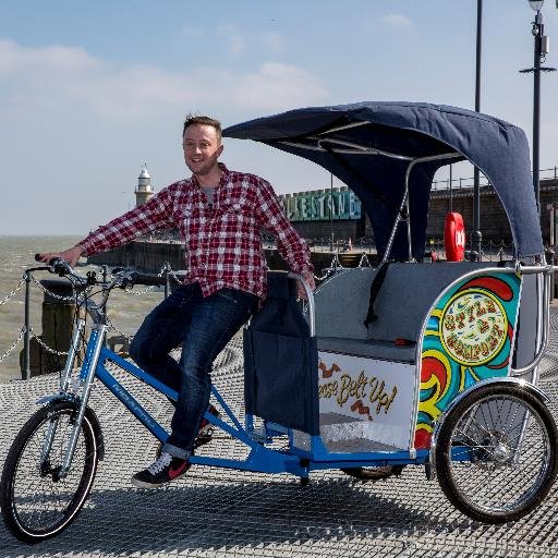 Folkestone Rickshaws at the Harbour Arm.