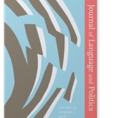 Journal of Language & Politics (Current IF: 1.7), edited by @mwkrzyzanowski M.M.Lazar, @aurelmondon @BForchtner @samtbennett @frazapuk @Katy_Brown4 & @pdrcamelo