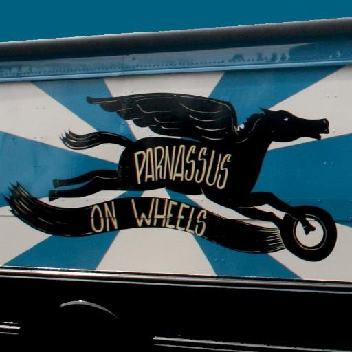 Hey, y'all. I'm Pegasus (Peggy for short), Nashville's bookmobile, run by @ParnassusBooks1. Beep beep!