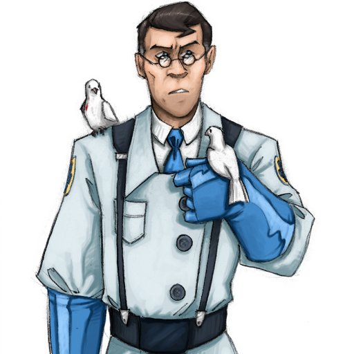 Vell, vat is zere to say, I am a BLU medic, I heal ze teammates. Oh, and I'm not ze people person type. (#RP #Blu #TF2)