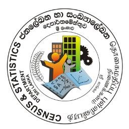 The official Twitter account for Department of Census and Statistics (DCS), Sri Lanka