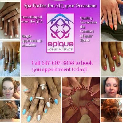 epiquemobilespa's profile picture. Epique Mobile Spa comes to you! Just relax in the comfort of your own home and we will do all the pampering. Flexible on appointment times and everything is ste