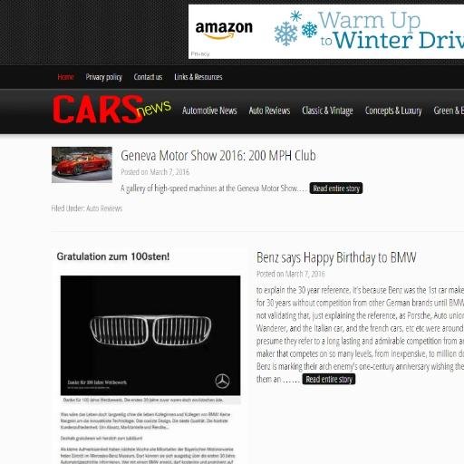 https://t.co/s23CB9AUyy has the latest articles related to cars, powerful search tools and great ads on car sales and parts.