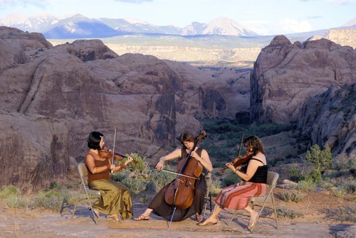 Bringing the world’s best musicians together to create *music in concert with the landscape®*