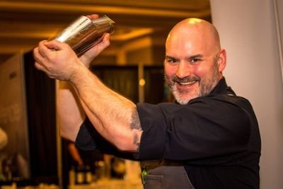 Social Chemist plying his trade at 2 Doors Bar+Bites  in Halifax Nova Scotia