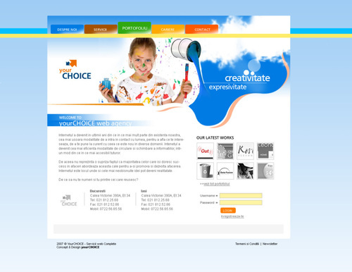 Compania YourCHOICE ofera o gama completa de servicii: web design, redesign, logo, identitate, multimeadia, promovare si optimizare web