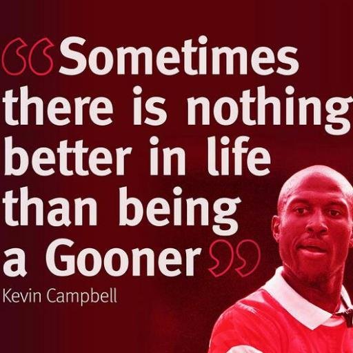 once a gooner always a gooner