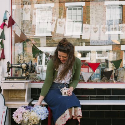 Designer collector maker tutor and shop owner Jessie Chorley the shop & studio 158 a Columbia rd London E2 7 RG