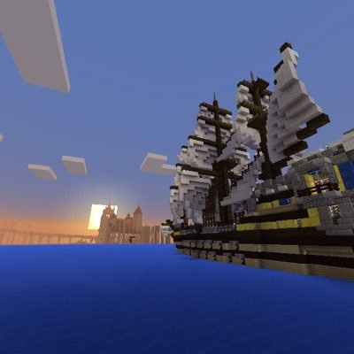 Peーta マインクラフトpe On Twitter 城壁の門と 飛空艇のサンプル Peーta マインクラフトpe On Twitter 城壁の門と 飛空艇のサンプル