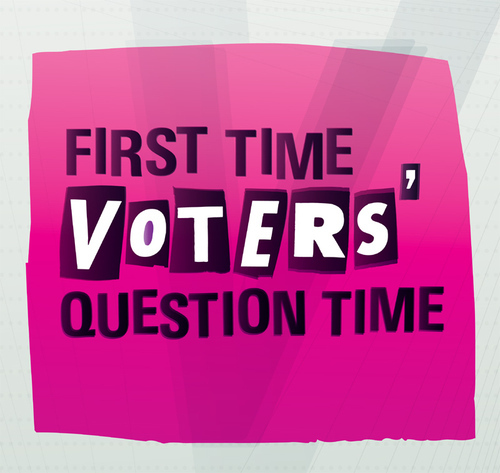 BBC Three programme First Time Voters' Question Time to air Wednesday 5 May 2010, presented by Dermot O'Leary