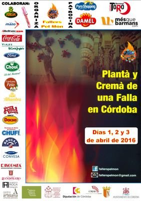 Días 1, 2 y 3 de Abril de 2016  
Recinto del Arenal (#Córdoba)
 @CordobaenFallas 

#FallasCórdoba #Fallas #CórdobaEsp #CórdobaenFallas  (España)