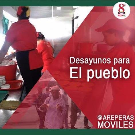 El Proyecto de Unidad Movil de Arepera ofrece apoyo Institucional en Jornadas Socialistas.Telf: 0212-3936742. Correo: areperavenezuelamovil@gmail.com