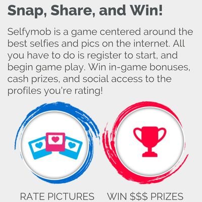 selfymob's profile picture. Snap, Share, Win. Fun selfie and pic contests with family and friends.