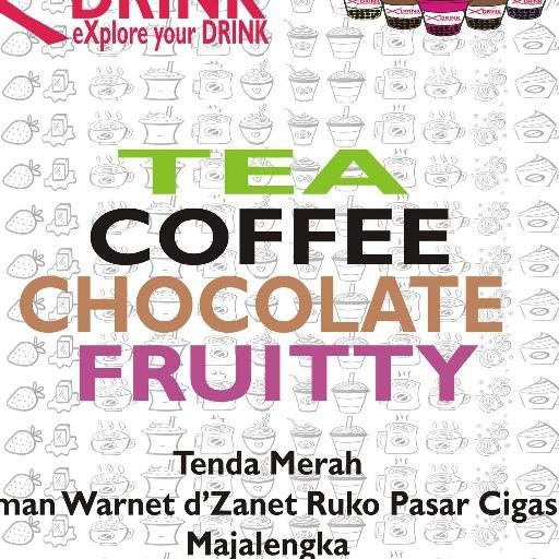Xdrink&snack menyediakan bermacam variasi olahan teh, kopi  ,coklat  dan buah+ topping bubble&cincau.. Coming  Soon SNACK.;)booth pindah ke teras warnet:)
