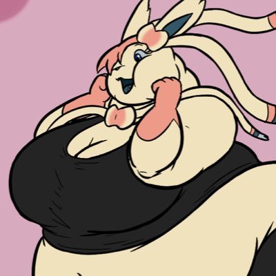 FatSylveon's profile picture. Actual fatty | Large Sylveon! | she/her | Will answer to Jess/Fairy! | Avi by EddyTheOkapi, Header by Salacune on tumblr!
