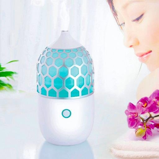 Aromatherapy Essential Oil Diffuser: Multi-Color Changing Light | 80ML Capacity | Ultrasonic Cool Mist Humidifier.