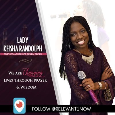 Lady Keisha Moore is a life design and spiritual coach. Her message of redemption has inspired women and men around the world. Her seminars are life changing