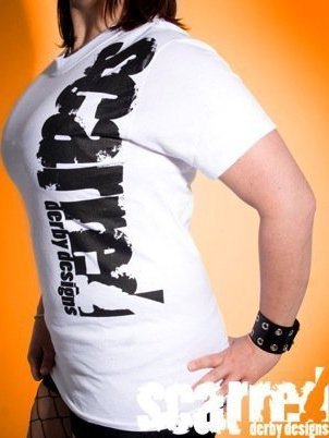 Roller derby clothes. Home of the famous Knock a bitch out T-shirt