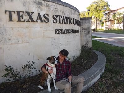 Hi I'm Seth and I have a dog named Bow Bow
TXST is home