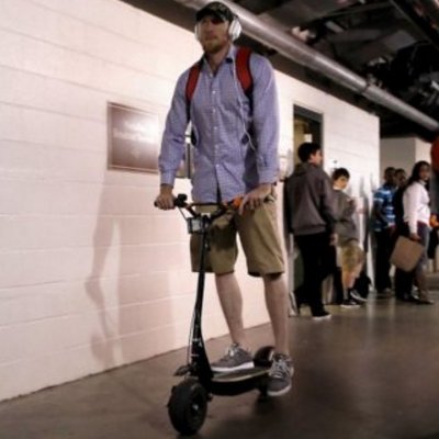 I am Hunter Pence's scooter. Estimated value: $4,500. Actual value: Priceless.