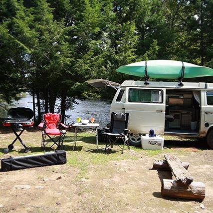 We rent VW vintage campervans fully provisioned with all the gear to simply arrive & drive for glamping travel in New England and parts of Canada.