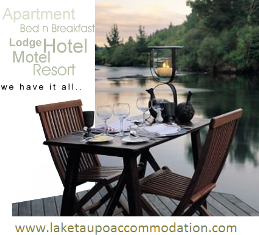 If you’re looking for budget
accommodation, or luxurious,
top-of-the-range hotels in Taupo,
you’ll find all the information
you’ll need right here.