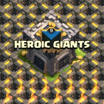 Clan - Heroic Giants, Lvl 9 war clan - 3 star attackers - 100% FairPlay