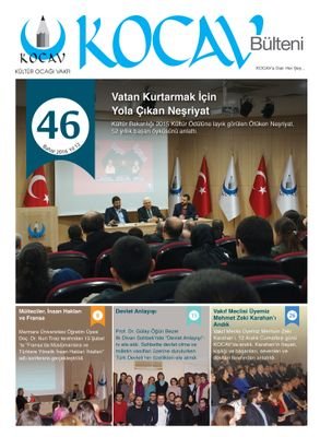 Kültür Ocağı Vakfı Yayın Organı KOCAV Bülteni'nin resmi hesabıdır.