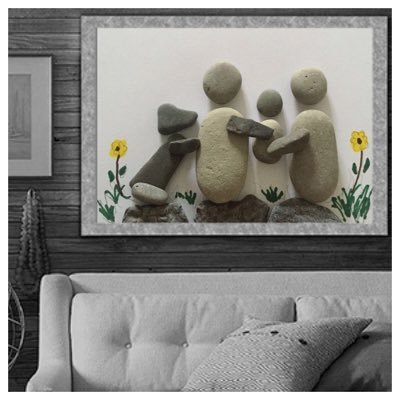 PebbleRebelArt's profile picture. Beach Inspired Pebble Art